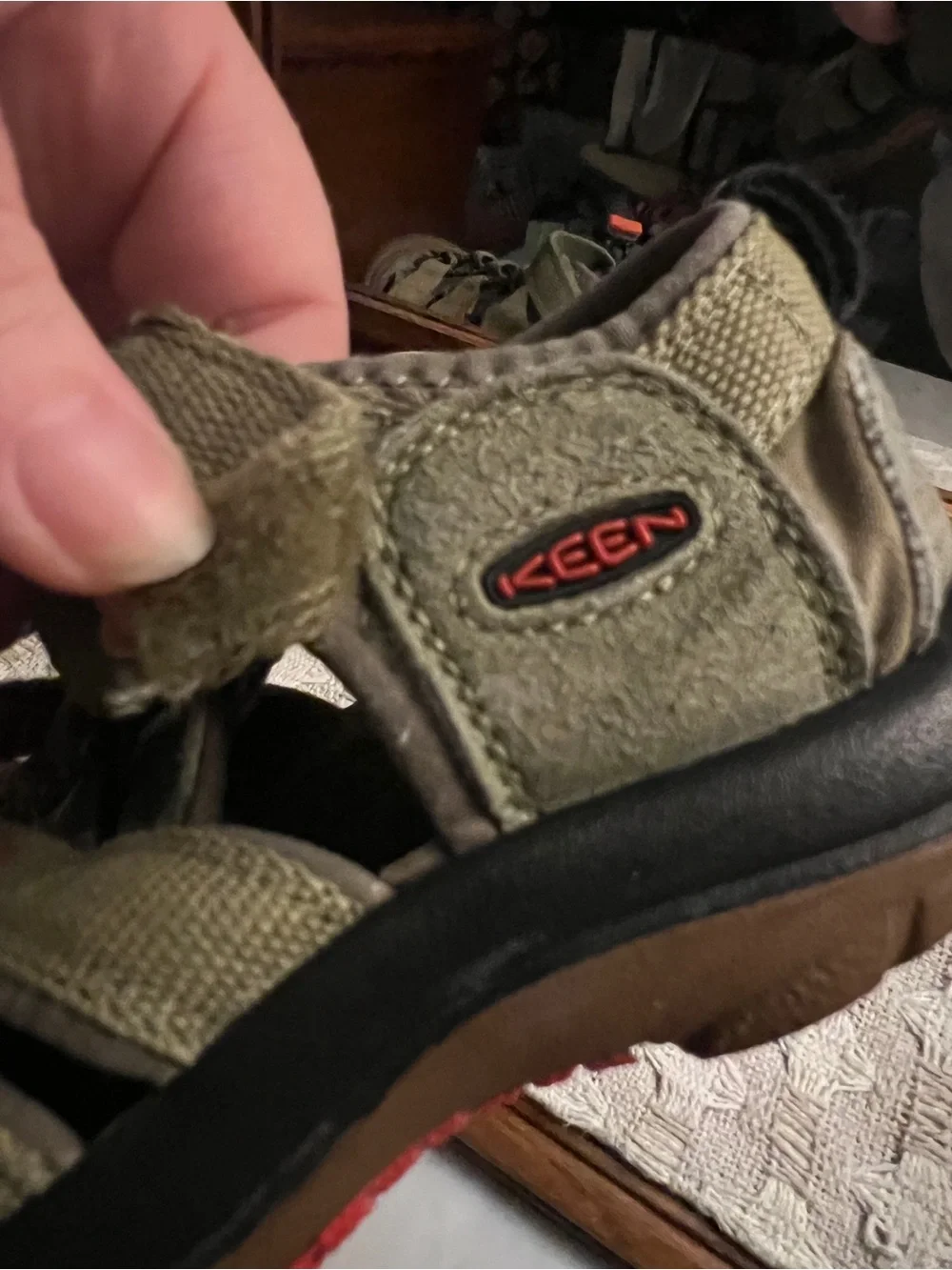 KEEN Classic Newport H2 Outdoor Athletic Hiking Sandals Green Brown‎ Boy's Sz 12